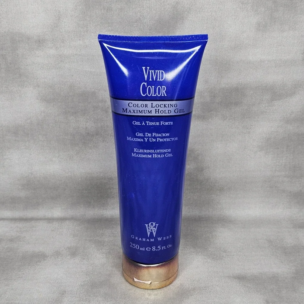 GRAHAM WEBB Vivid Color Locking‎ Maximum Hold Gel 8.5 oz - Rare, Discontinued
